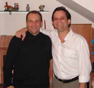 Alejandro Carrasco con Pato entrenador del primer equipo