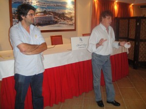 Pepe Vidal con Tolo Darder en la pasada reunión del 8 de Junio