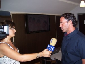 Fernando Crespi durante la entrevista