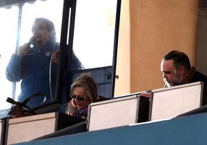 Mari Juana trabajando en el Estadio Balear
