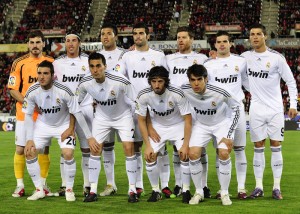 El Real Madrid en Son Moix el año pasado. Foto Oscar Quetglas