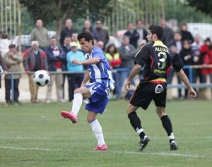 Martínez, durante un encuentro con el Málaga B, la temporada pasada - RM 