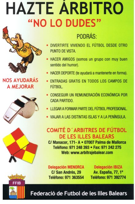 Curso Árbitros de Fútbol Infantil